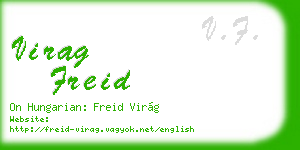 virag freid business card